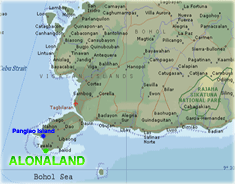 Map Bohol and Panglao Island
